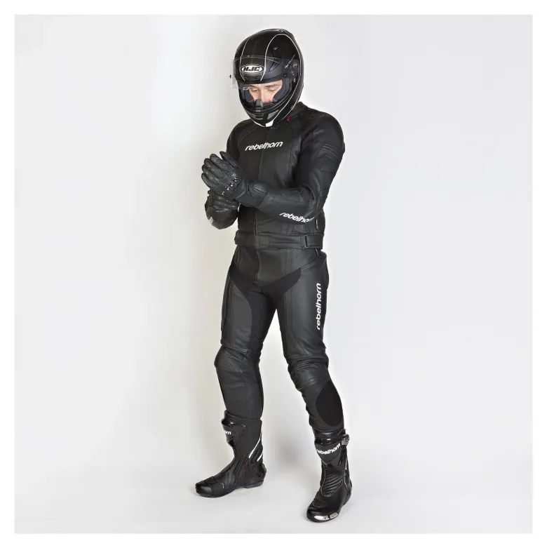 Spodnie skórzane REBELHORN PISTON II BLACK czarny