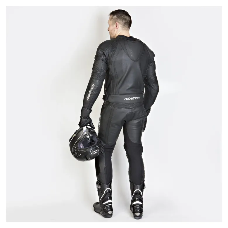 Spodnie skórzane REBELHORN PISTON II BLACK czarny