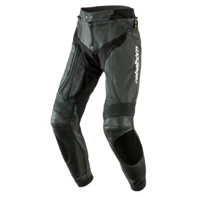 Spodnie skórzane REBELHORN PISTON II BLACK czarny