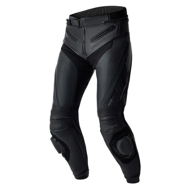 Spodnie skórzane RST TRACTECH EVO D3O BLACK/BLACK czarny