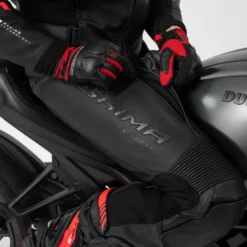 Spodnie skórzane SHIMA BANDIT 2.0 BLACK czarny