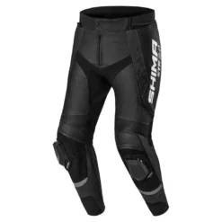 Spodnie skórzane SHIMA STR 2.0 BLACK czarny szary
