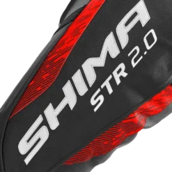 Spodnie skórzane SHIMA STR 2.0 BRIGHT RED czarny czerwony fluo