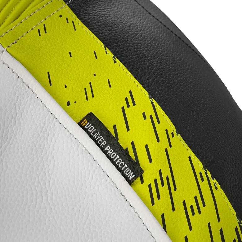 Spodnie skórzane SHIMA STR 2.0 FLUO czarny biały żółty fluo