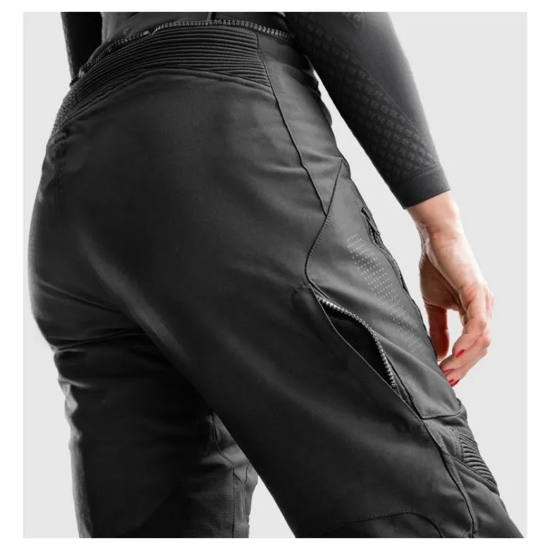 Spodnie tekstylne damskie REBELHORN HIKER IV LADY SHORT BLACK czarny