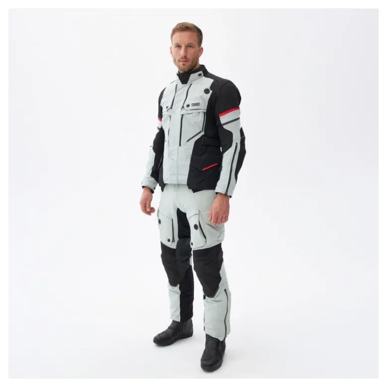 Spodnie tekstylne REBELHORN RANGE GREY/BLACK/RED szary czarny czerwony