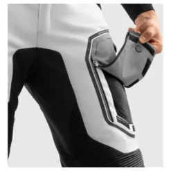 Spodnie tekstylne REBELHORN BORG II BLACK/GREY czarny szary