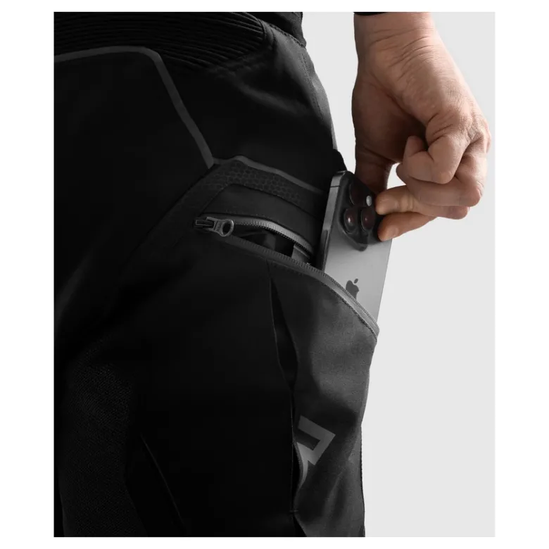 Spodnie tekstylne REBELHORN HIFLOW V SHORT BLACK czarny