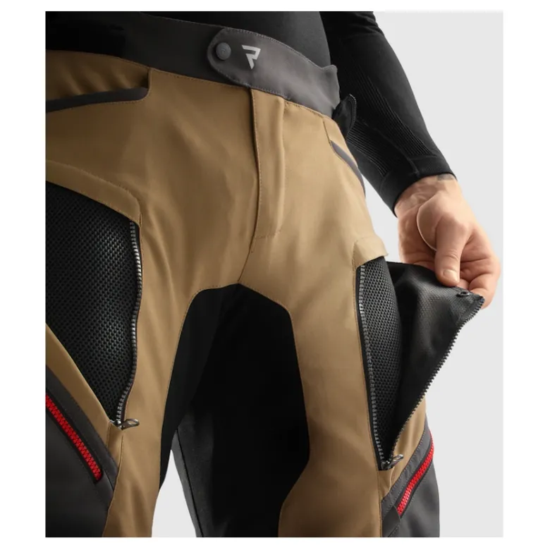Spodnie tekstylne REBELHORN HARDY 3.0 DESERT/GREY/RED brązowy szary czerwony