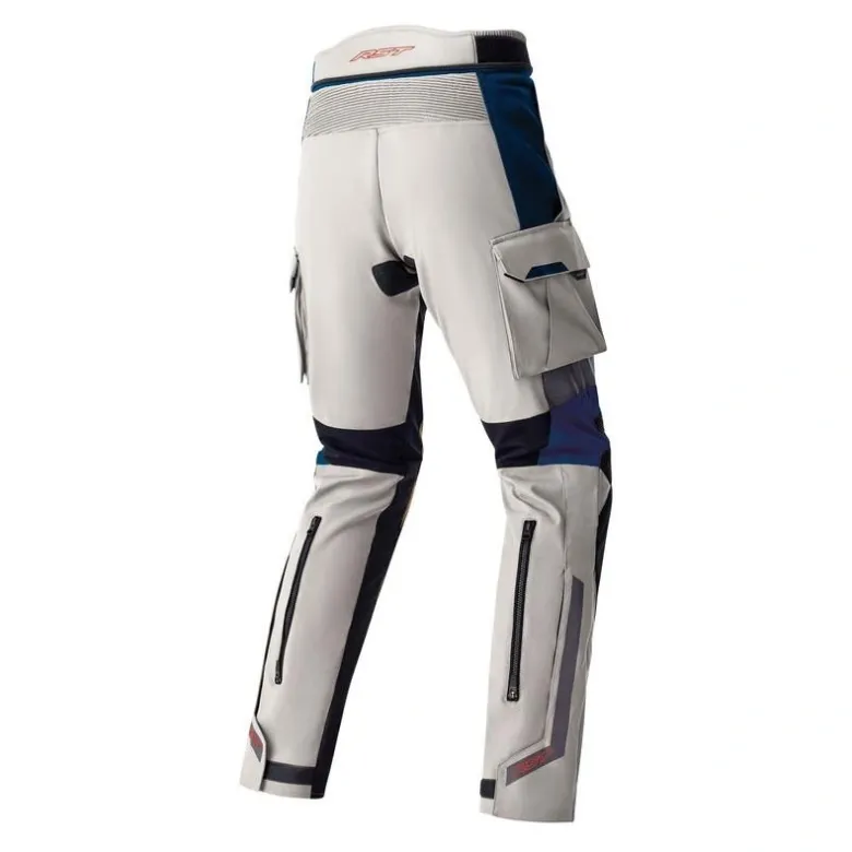 Spodnie tekstylne RST PRO SERIES ADVENTURE D3O SILVER/BLUE srebrny niebieski