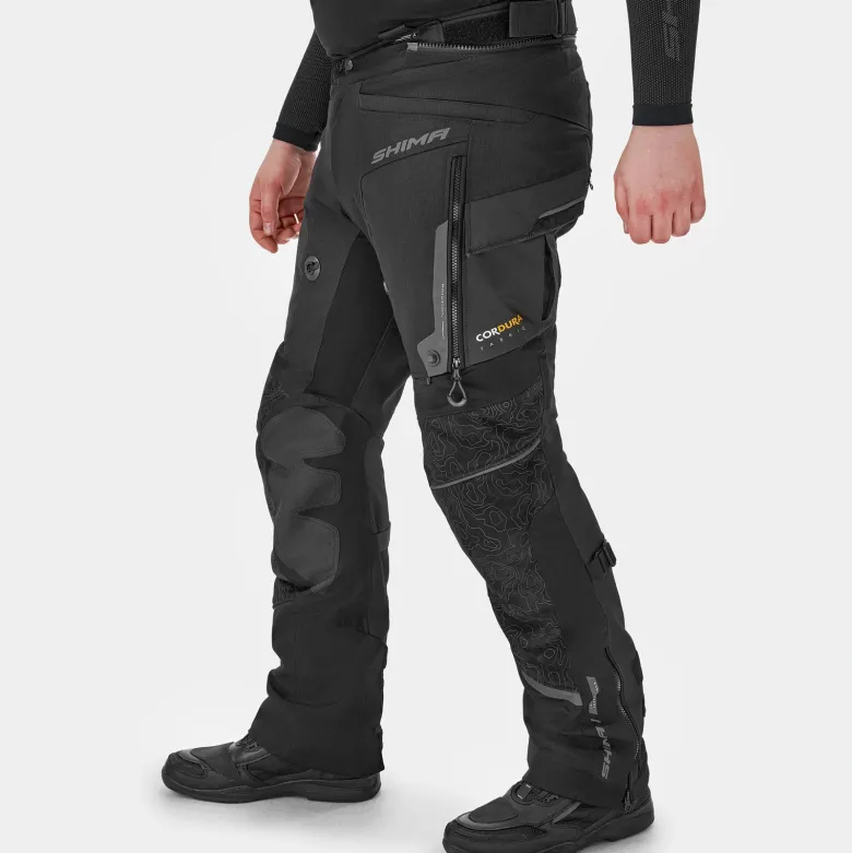 Spodnie tekstylne SHIMA TRACKER BLACK czarny