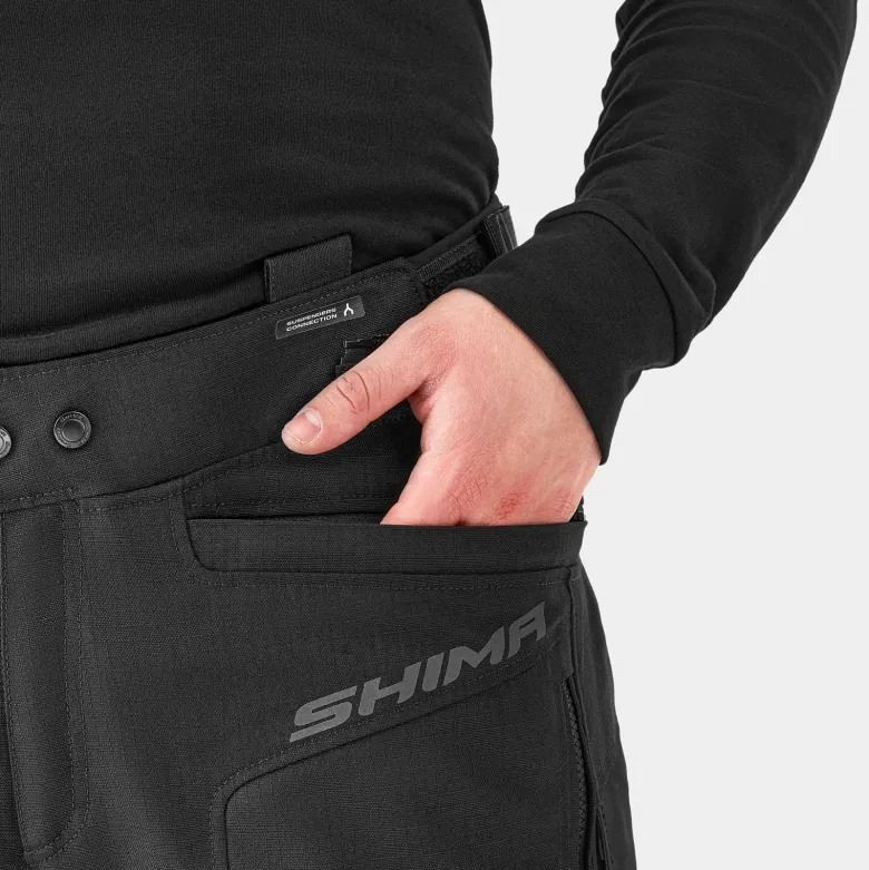 Spodnie tekstylne SHIMA TRACKER BLACK czarny
