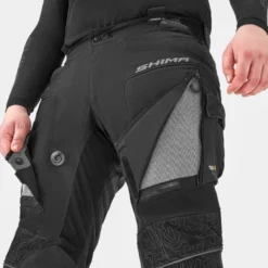 Spodnie tekstylne SHIMA TRACKER BLACK czarny