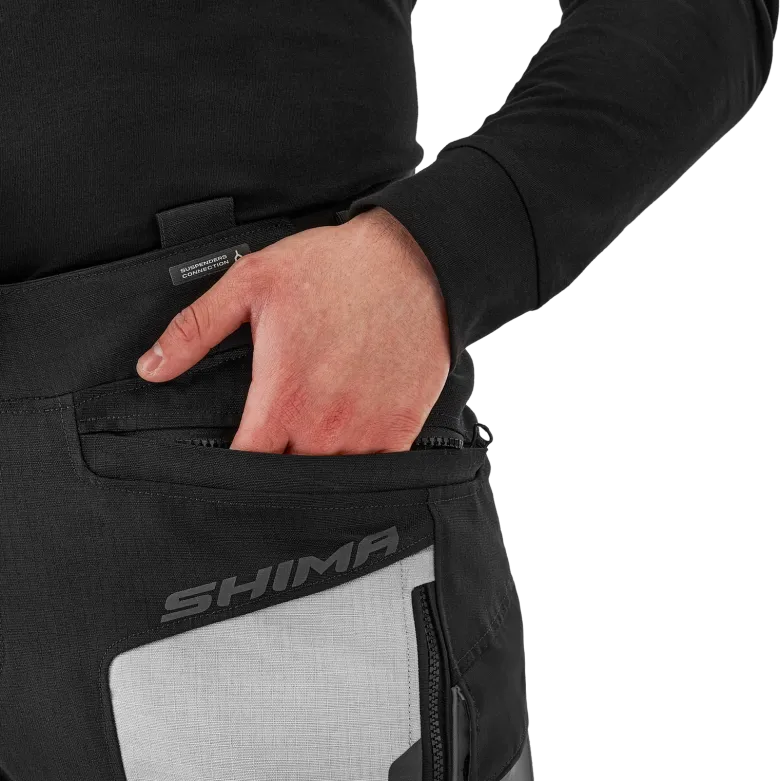 Spodnie tekstylne SHIMA TRACKER LIGHT GREY szary