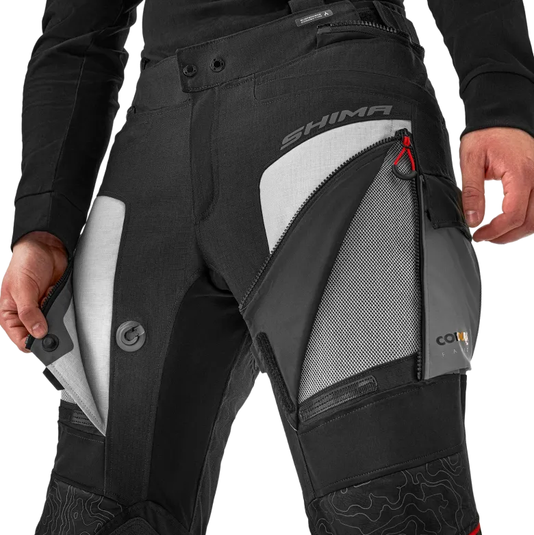 Spodnie tekstylne SHIMA TRACKER LIGHT GREY szary