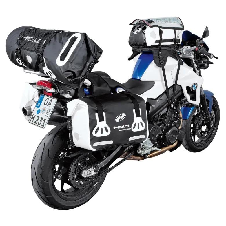 Torba na siedzenie motocykla HELD ROLL-BAG BLACK/WHITE czarny
