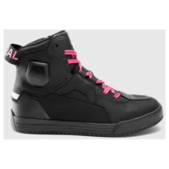 Trampki motocyklowe damskie REBELHORN VANDAL II LADY BLACK/PINK czarny różowy