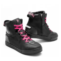 Trampki motocyklowe damskie REBELHORN VANDAL II LADY BLACK/PINK czarny różowy