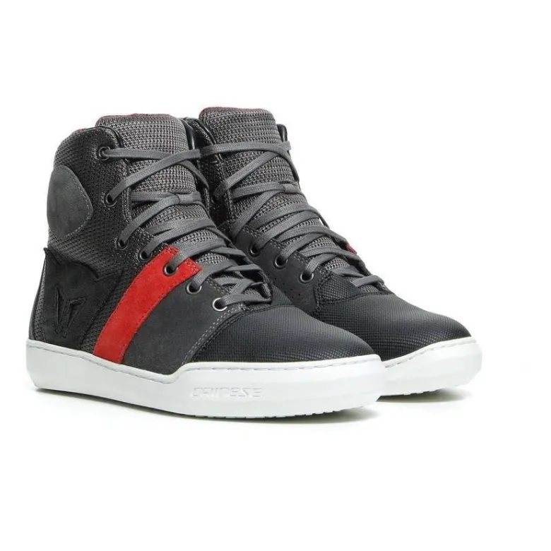 Trampki motocyklowe damskie DAINESE YORK AIR LADY BLACK/RED czarny czerwony