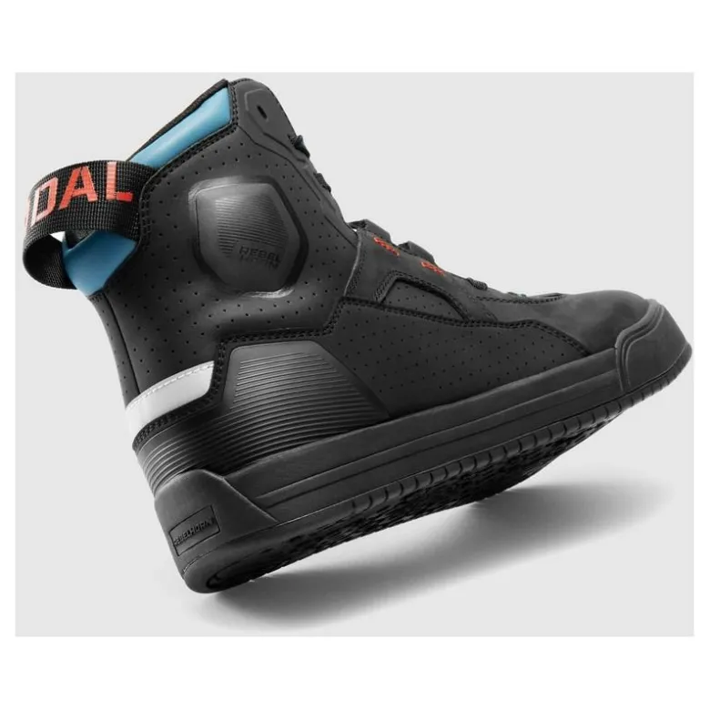 Trampki motocyklowe REBELHORN VANDAL II BLACK/BLUE/RED czarny niebieski czerwony