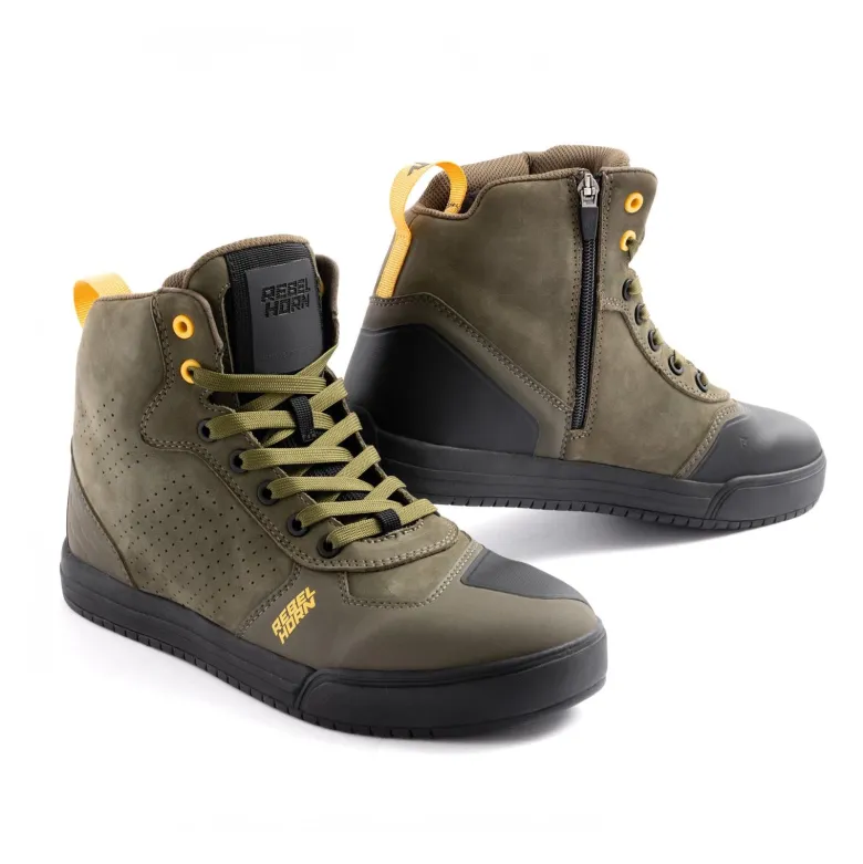 Trampki motocyklowe REBELHORN SPIKE OLIVE zielony