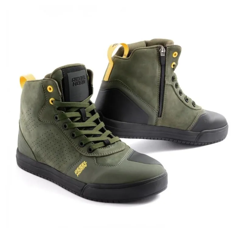 Trampki motocyklowe REBELHORN SPIKE OLIVE zielony