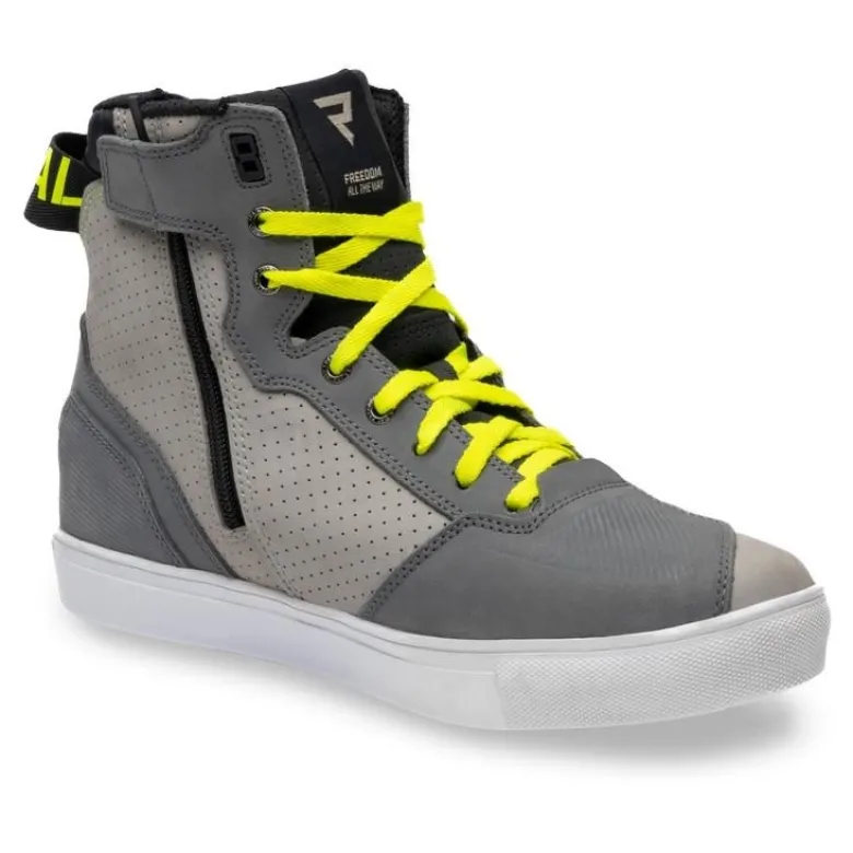 Trampki motocyklowe REBELHORN VANDAL MYSTERIOUS GREY/FLUO YELLOW szary żółty fluo