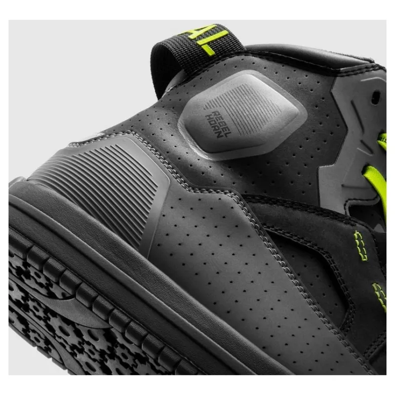 Trampki motocyklowe REBELHORN VANDAL II BLACK/GREY/FLUO YELLOW czarny szary żółty fluo