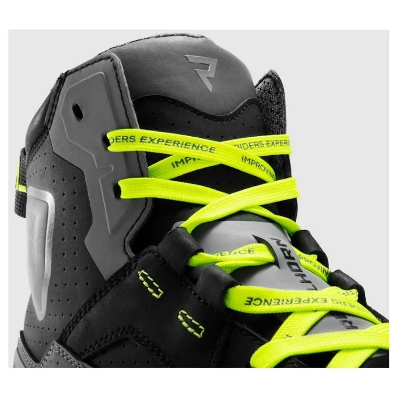 Trampki motocyklowe REBELHORN VANDAL II BLACK/GREY/FLUO YELLOW czarny szary żółty fluo