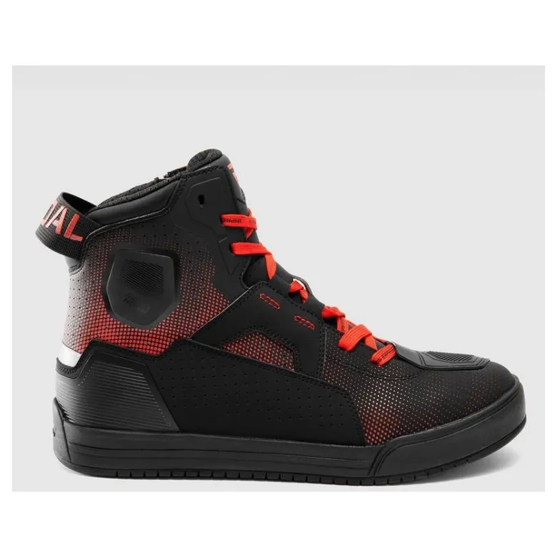 Trampki motocyklowe REBELHORN VANDAL II BLACK/RED czarny czerwony