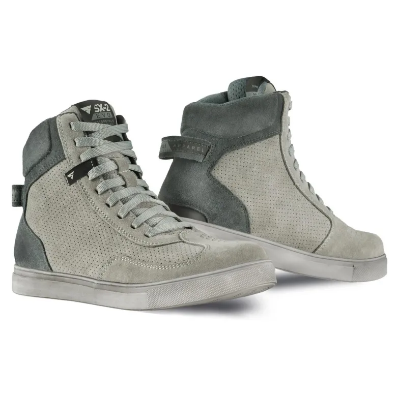 Trampki motocyklowe SHIMA SX-2 EVO GREY szary biały