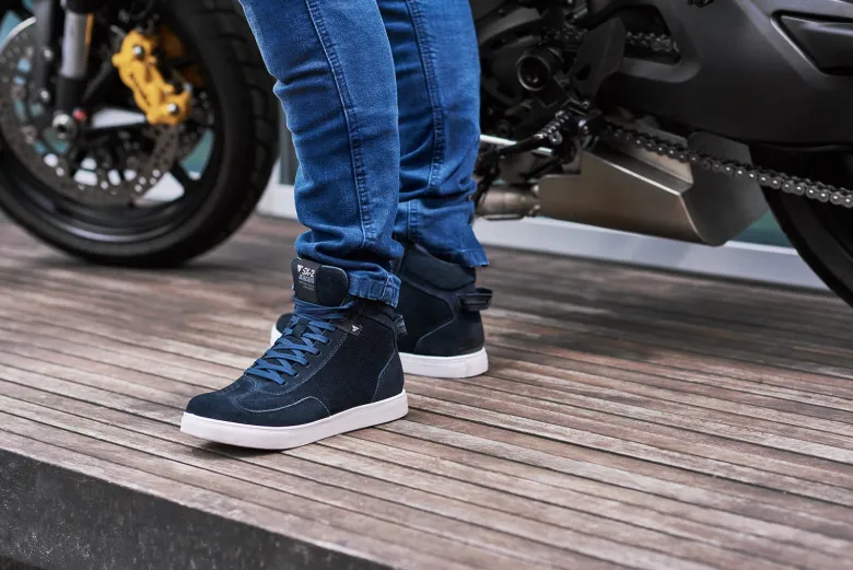 Trampki motocyklowe SHIMA SX-2 EVO BLUE granatowy biały