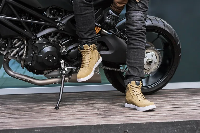 Trampki motocyklowe SHIMA SX-2 EVO BROWN brązowy biały