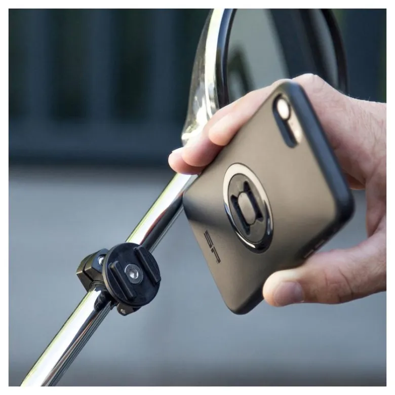 Uchwyt do mocowania SP CONNECT MIRROR MOTO MOUNT NA LUSTERKO BLACK czarny