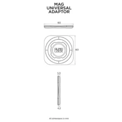 Uniwersalny adapter QUAD LOCK MAG czarny