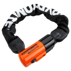 Zapięcie łańcuchowe KRYPTONITE SERIES 4 1055 MINI INTEGRATED CHAIN 1CM X 55CM czarny biały pomarańczowy
