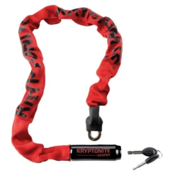 Zapięcie łańcuchowe KRYPTONITE KEEPER 785 INTEGRATED CHAIN 0,7CM X 85CM RED czerwony czarny