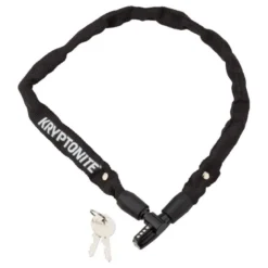 Zapięcie łańcuchowe KRYPTONITE KEEPER 465 NA KLUCZ 0,4CM X 65CM BLACK czarny biały