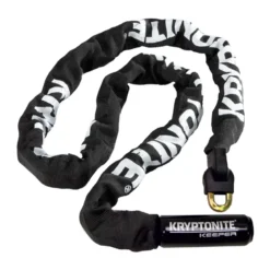 Zapięcie łańcuchowe KRYPTONITE KEEPER 712 INTEGRATED CHAIN 0,7CM X 120CM czarny biały