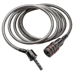 Zapięcie KRYPTONITE KEEPER 512 NA SZYFR 0,5CM X 120CM przezroczysty czarny