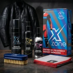 Zestaw do czyszczenia i konserwacji odzieży skórzanej XZONE NORMAL Z JONAMI WOMAN + SZCZOTKA 350ml