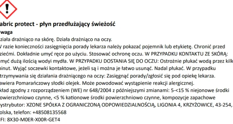 Zestaw do pielęgnacji odzieży tekstylnej XZONE 600ml
