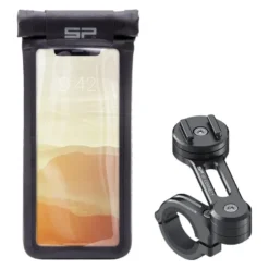 Zestaw z pokrowcem SP CONNECT MOTO BUNDLE NA KIEROWNICĘ BLACK czarny
